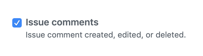 Issue comments section of github
